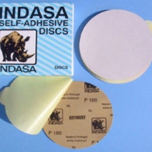 6" Solid, White Self-Adhesive Discs