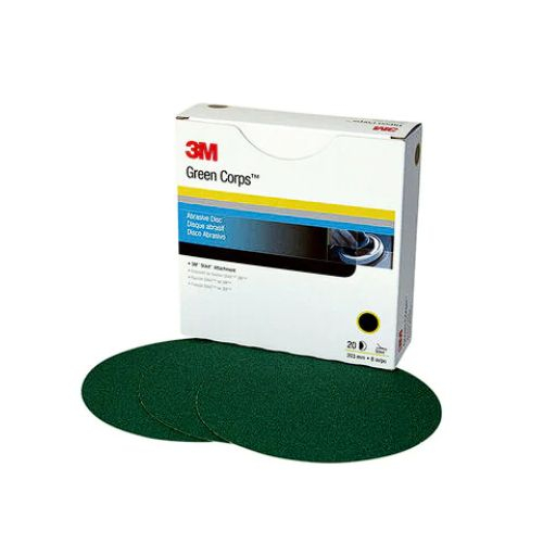 3M 8" GREEN CORPS STIKIT PRODUCTION RESIN DISCS