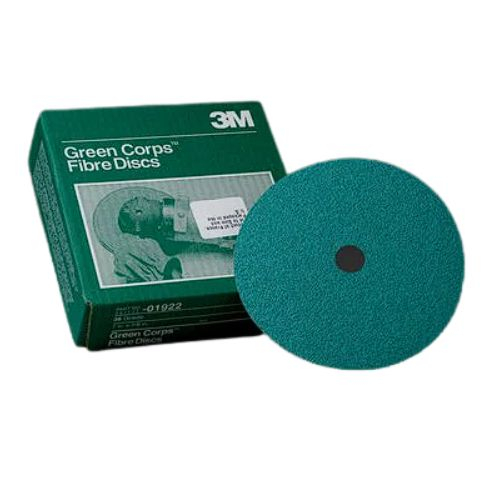 3M 7" X 7/8" GREEN CORPS FIBRE DISCS