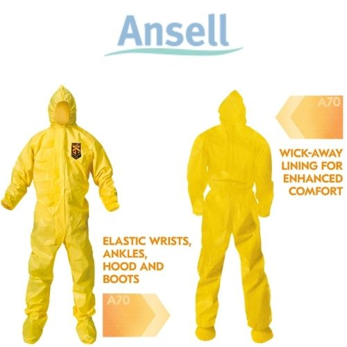 KleenGuard XXL Coveralls A70 w/Hood & Boots 12/Case